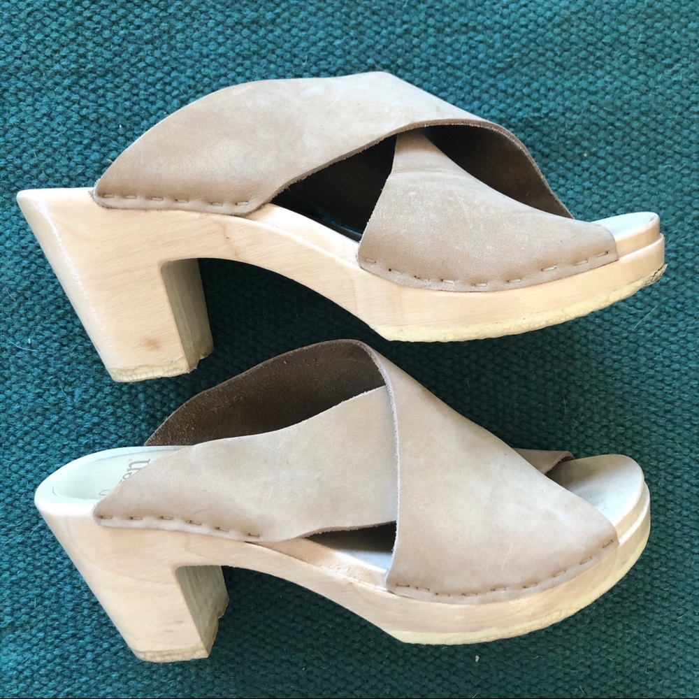 Sven High Heel Cross Strap Clog
